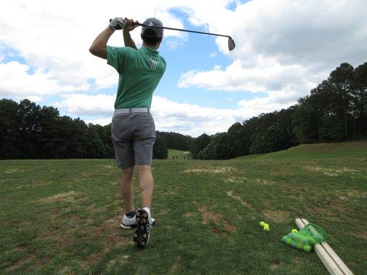 Driving range.