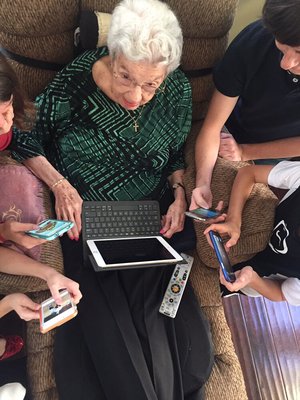 Gerry, 101 years young and counting, sharing wisdom and apps.