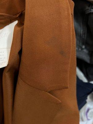 dark stain on collar