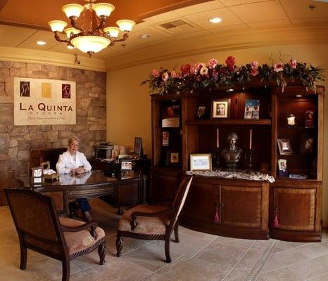 Reception Desk-Check in for appointments..