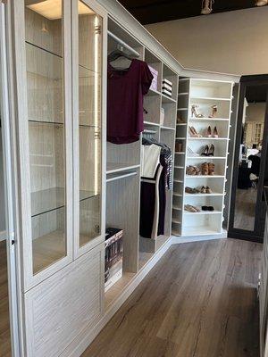 Bedroom closet organization