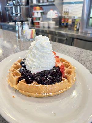 Triple Berry Waffle