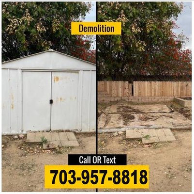 shed demolition removal