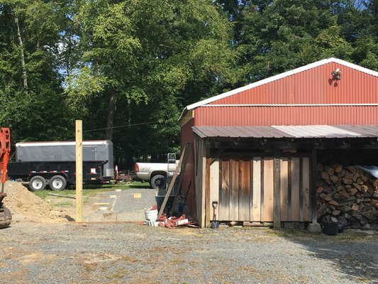 New lean-to going up!