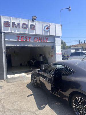 Smog test for 2014 Scion FRS