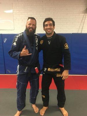 Head Instructor, Kevin Pyles with 6x World Champion Lucas Lepri