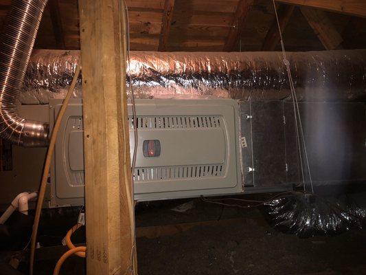 Residential gas furnace.