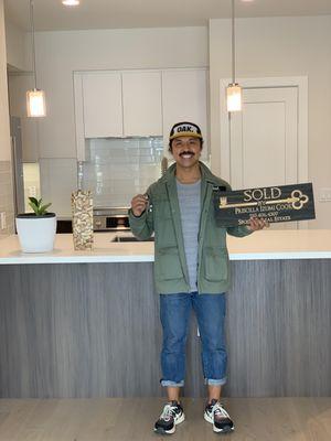 My client purchased his first property which was a new construction in Oakland.