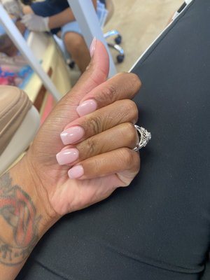 Overlay gel manicure