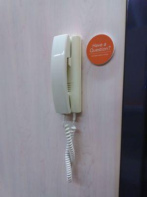 Complimentary phone in rooms for front counter.