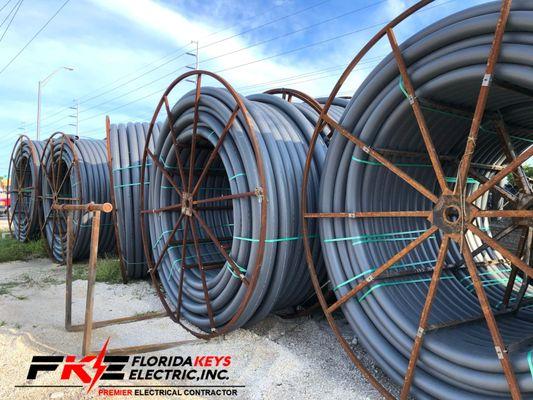 industrial rolls of electrical wire