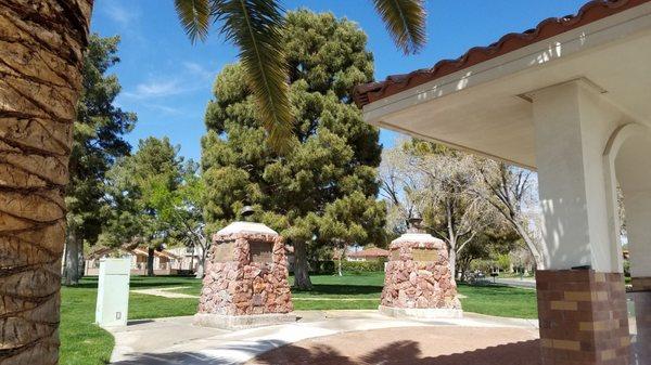 The Nevada Way entrance into Frank T. Crowe Memorial Park.