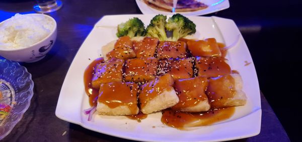 Tofu Teriyaki  Dinner Was Delicious!