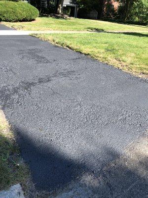 Driveway they installed and sealed.