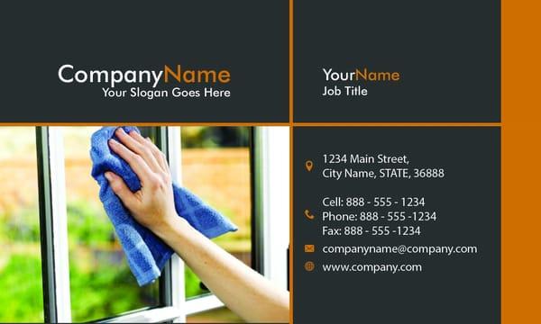 Cleaning Services Business Card