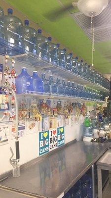 Bottles,good luck and RO water dispenser