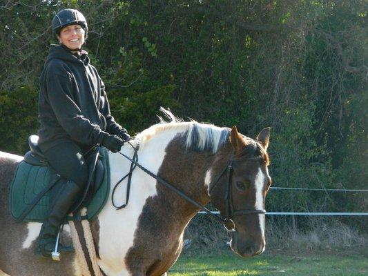 GF Lesson horse, Storm N' George and Lisa