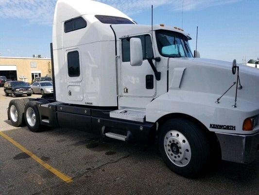 After: Truck going from red to white