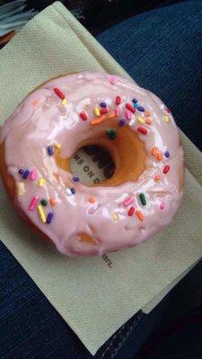 Strawberry Doughnut with sprinkles