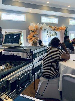 DJ Smoove301 Providing DJ Service To Help Welcome Baby Bobbi at a Baby Shower Event (July 2019)