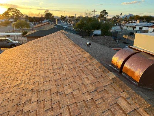 New shingles roof