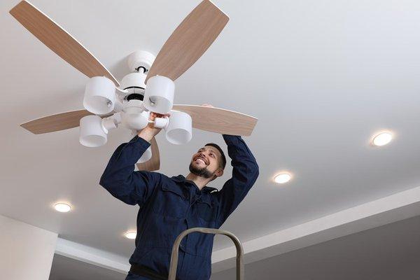 One of the main things we do for customers is minor electrical work like ceiling fans receptacles and switches etc.