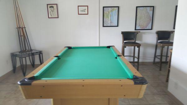 Pool Table Recreation Area