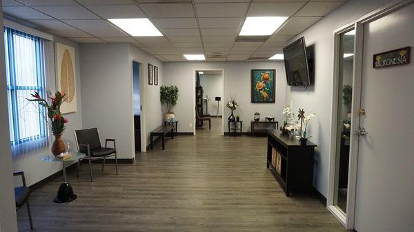 Another look at the treatment area. We aim to provide a private yet comfortable environment for all.