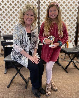 MRs. Dyana and Katelynn at her first recital