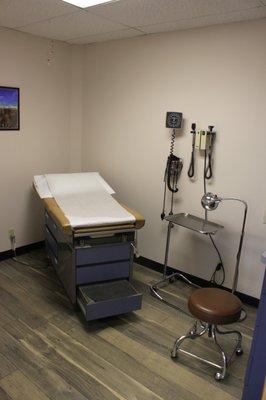 Bright exam room - Recently renovated office