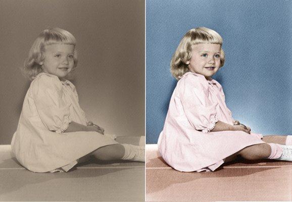 We colorize black and white photos