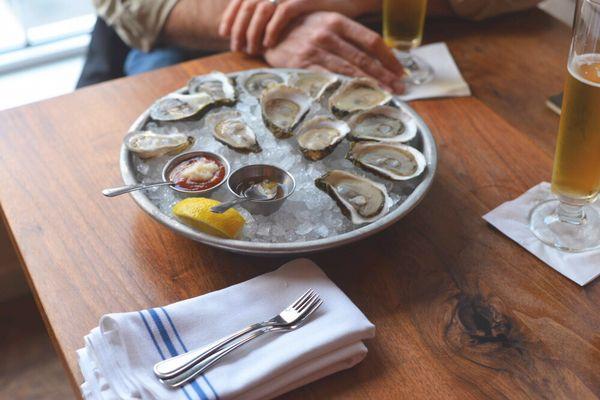 $1 oysters at happy hour, daily 4-6pm.