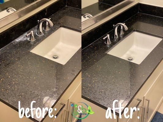 Tough water stain removal