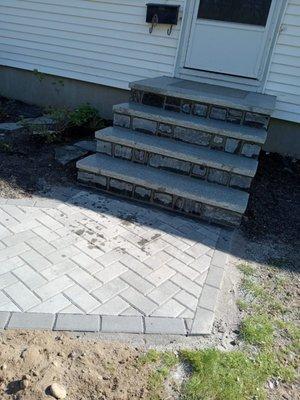 Steps and pavement