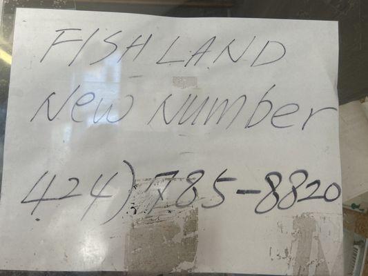 Fish Land New Number 424-785-8820