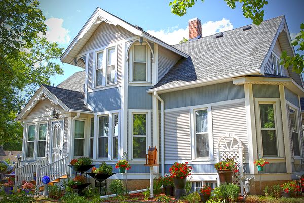 LeafGuard Brand gutters look beautiful on any style home.