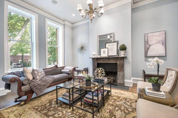 Chuck's crew painted the interior of this home in Lincoln Park