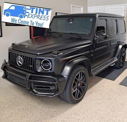 Window Tint G Wagon Mercedes. 
Mobile Window Tint. 
We Come To You.