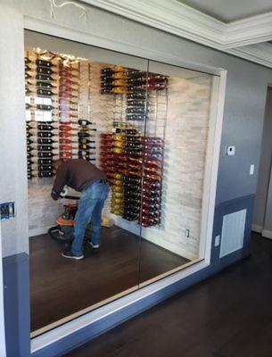 Wine room,Tempered glass