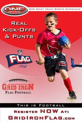 Register now for Grid Iron Flag Football!