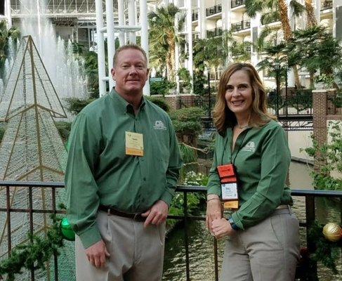 Keith Franklin, CRE/Phoenix District Manager and Stacy Aesoph, CRE/President at ASNT 2017.