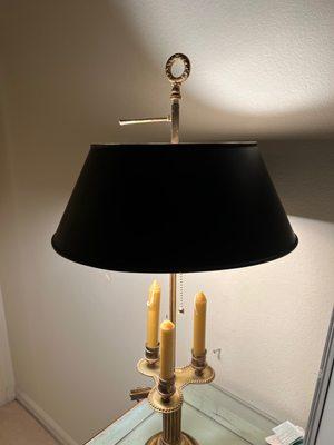 They did a beautiful job repairing and rewiring my antique "bouillotte" lamp.