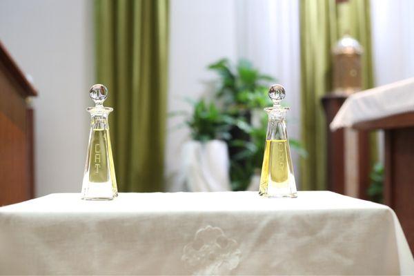 Oils used during Baptism