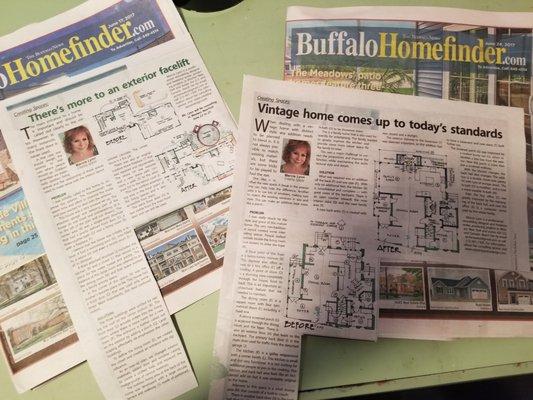 I have been writing a weekly newspaper column about remodeling design for 22 years.