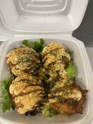 Maryland style crab balls