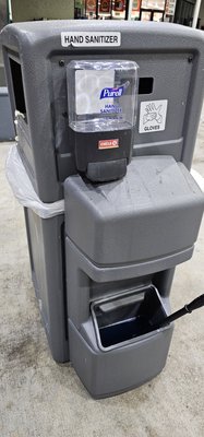 The bottom of the hand sanitizer dispensers are literally rising on the windshield washer boxes!!!