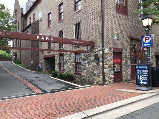 Entrance to 110 S Union St garage