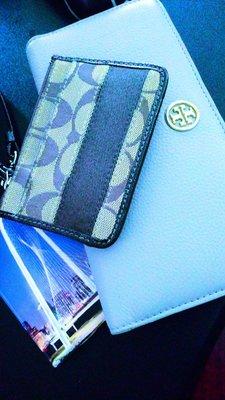 Coach wristlet + Tory Burch vintage wallet