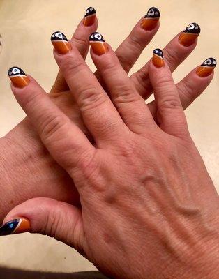 Beautiful nail art for my conference in Auburn, Alabama!!