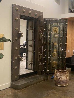 Awesome door saved from an old bank vault!